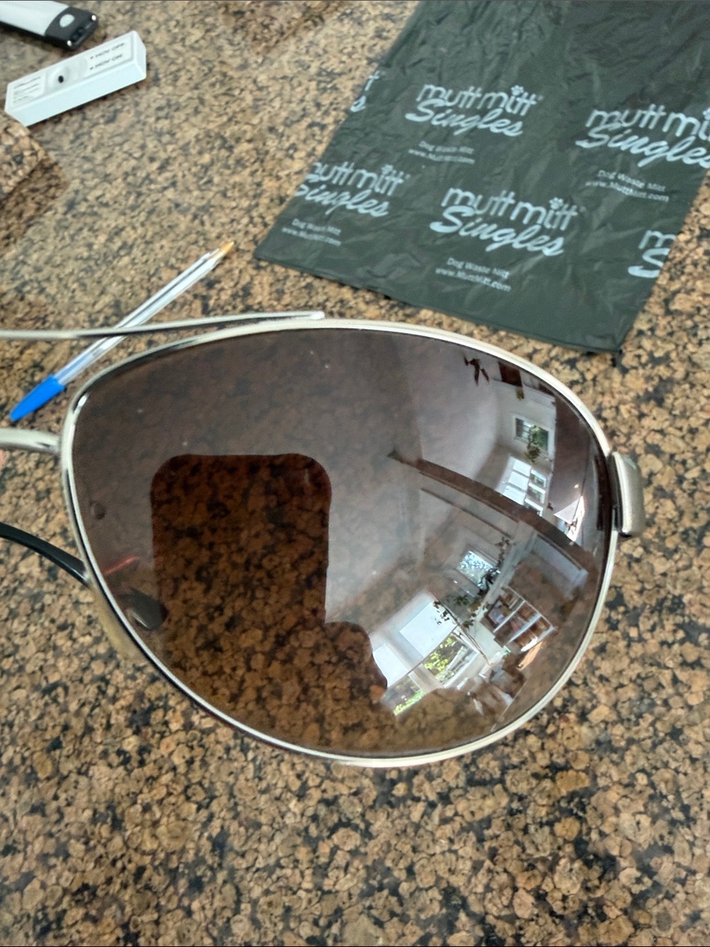 Ray-Ban Silver Frame Brown Lens Aviator Sunglasses - Picture 4 of 7